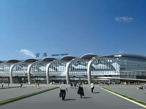 Airport terminal miaraka amin'ny vy vy
